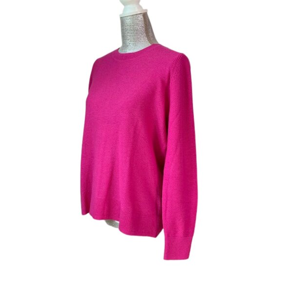 GAP Bella Crewneck Sweater in Standout Pink in SIZE MEDIUM NWT - Picture 4 of 10